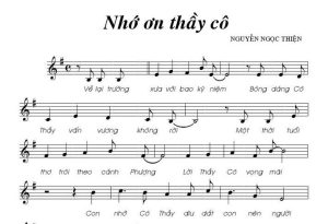 Bài hát nhớ ơn thầy cô do ai sáng tác?